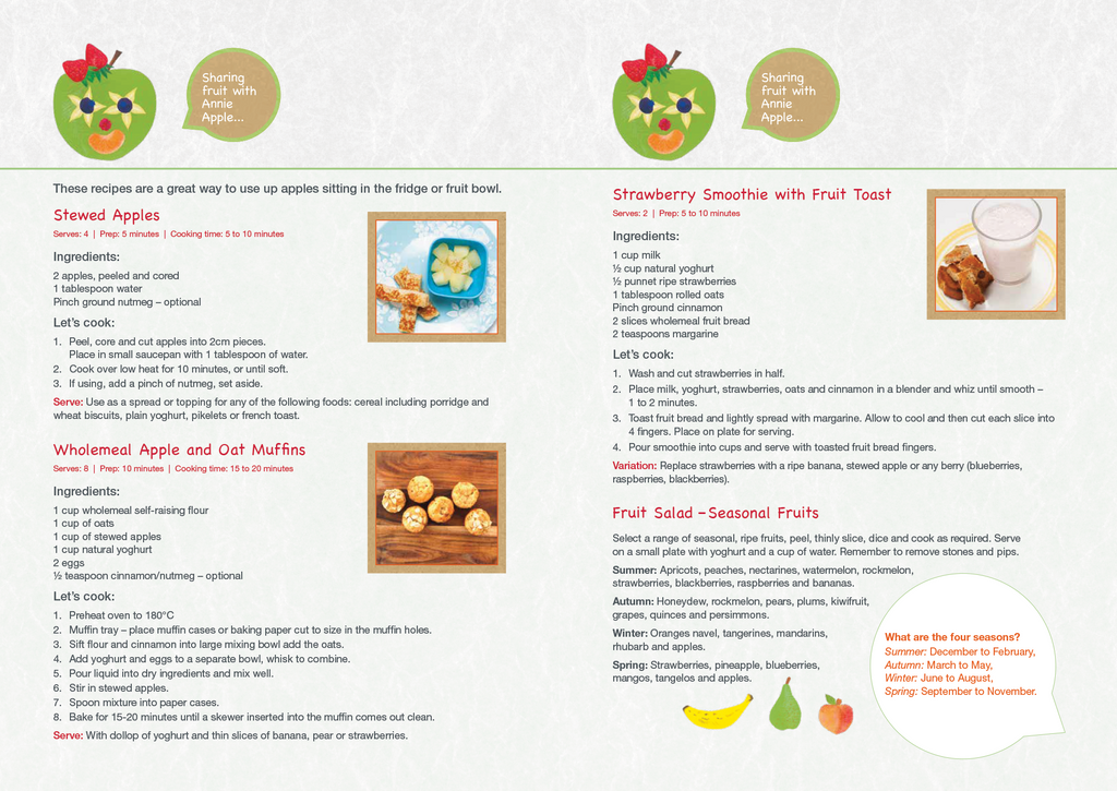 A companion A4 Activity book to I Spy Food picture book. Easy to follow recipes that are perfect for the whole family. A great guide to help families understand foods important for growing bodies and minds.
