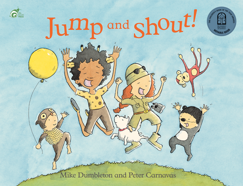 Jump and Shout picture book. Join this energetic family as they have fun outside! This limited-text picture book is a celebration of movement, laughter and imaginative play. It features a family enjoying the great outdoors as they walk, run, jump and shout their way to the local park.