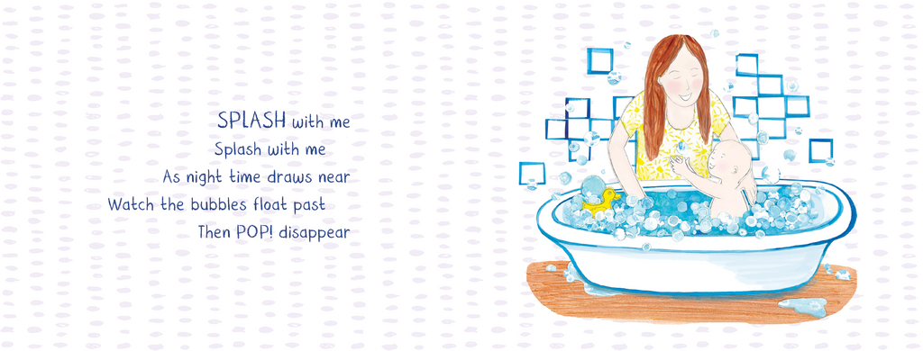 Let's Play book spread. A simple rhyming story that celebrates the joy of play time. ‘Sing with me, sing with me’. 