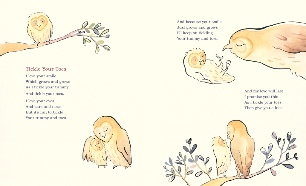 Book spread for Lullabies for Bed Time.