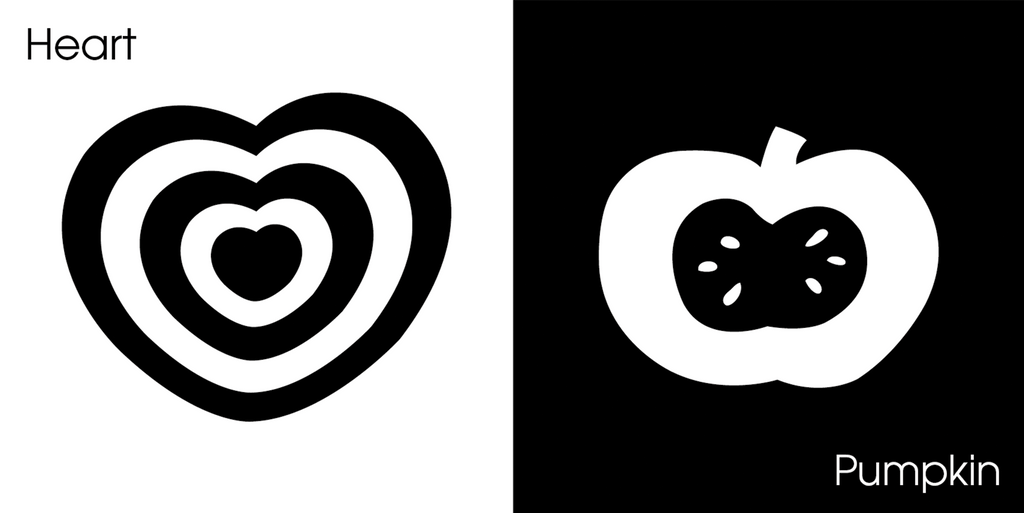 My Food Shapes: A high contrast black & white board book specifically designed to help babies focus on simple shapes and every day images.