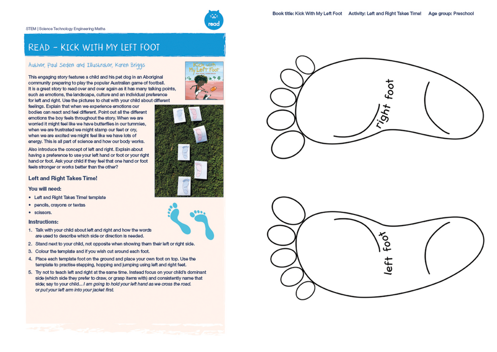 In this STEM 2020 activity book are play based STEM ideas and activities to create and explore with your child. A well developed A4 activity book which supports and encourages families to include every day play, both structured and unstructured, into their child’s daily routine.