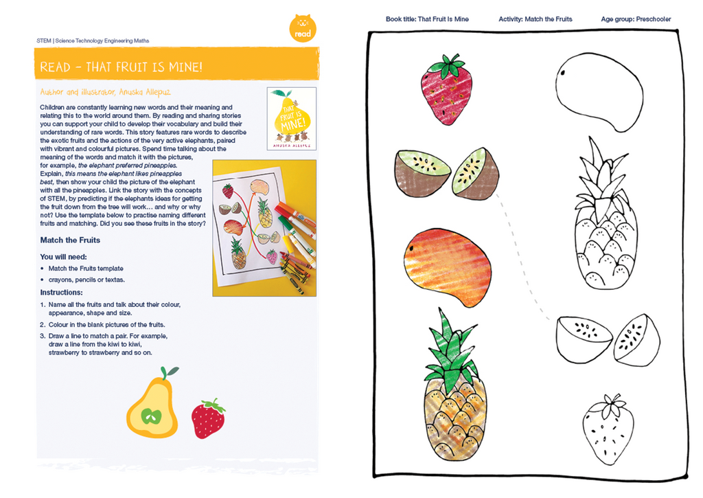 In this STEM 2020 activity book are play based STEM ideas and activities to create and explore with your child. A well developed A4 activity book which supports and encourages families to include every day play, both structured and unstructured, into their child’s daily routine.