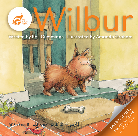 Wilbur - Multilingual book cover (English, Somali, Burmese, Tamil & Persian)