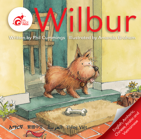 Wilbur book cover - Multilingual, English, Amharic, Chinese, Arabic & Vietnamese